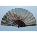 Angkor, fan by Berthaut and Duvelleroy, 1892