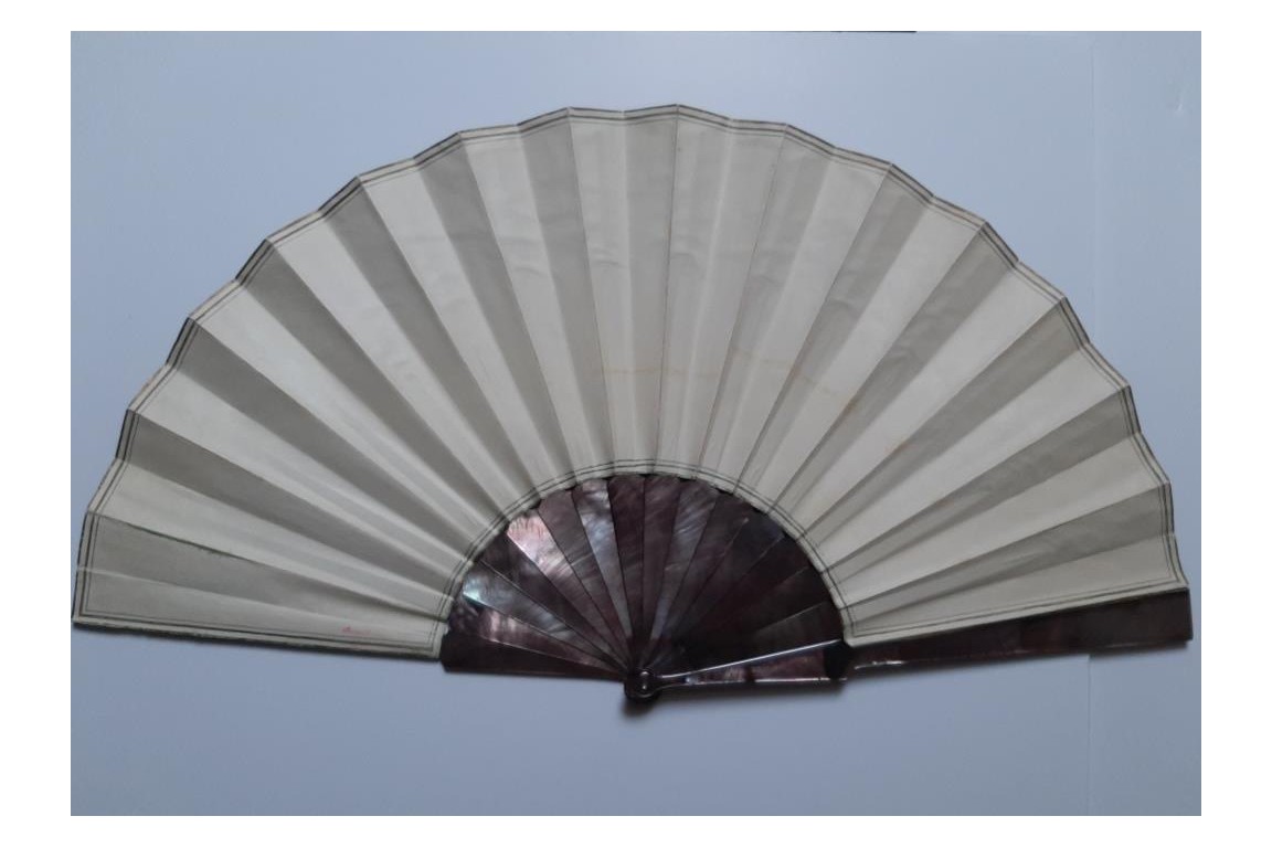 Angkor, fan by Berthaut and Duvelleroy, 1892