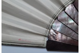 Angkor, fan by Berthaut and Duvelleroy, 1892