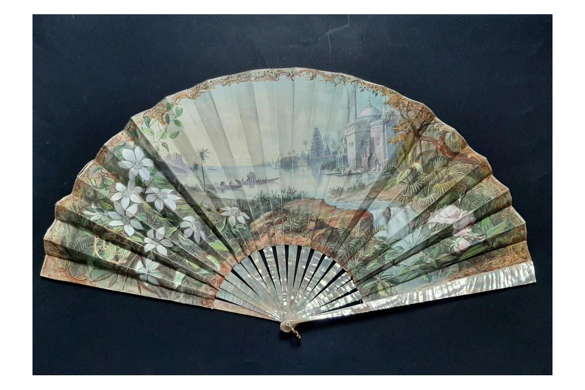 Cambodia, fan circa 1901