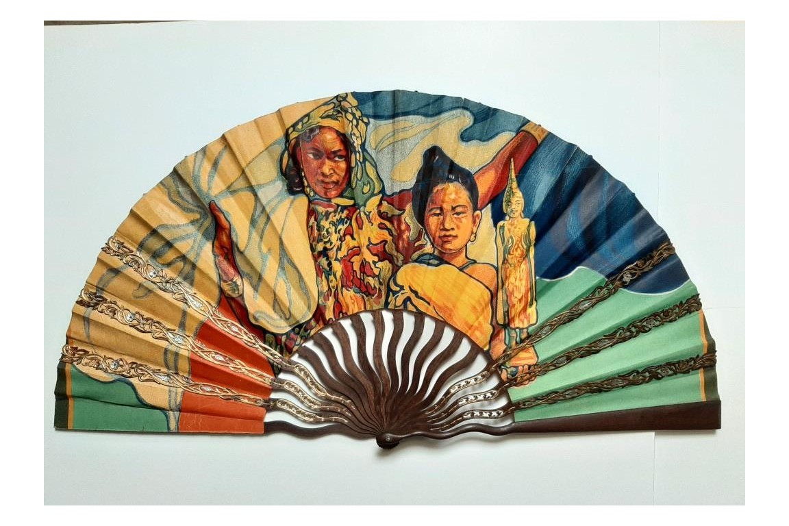 Exposition Coloniale de Marseille, éventail vers de 1922