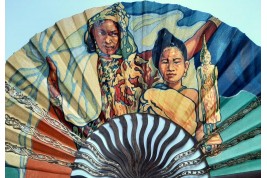 Exposition Coloniale de Marseille, éventail vers de 1922