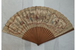 Trade in the port, giant fan, late 18th century