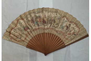 Trade in the port, giant fan, late 18th century