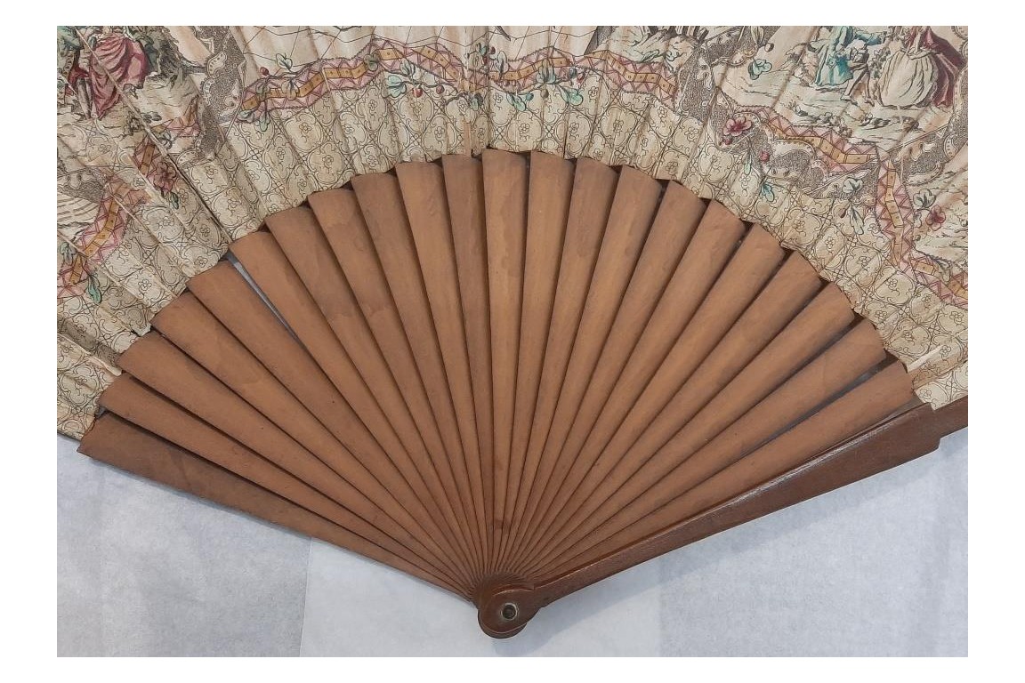 Trade in the port, giant fan, late 18th century