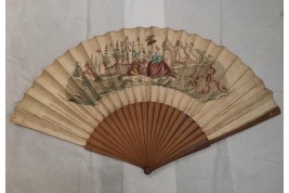 Trade in the port, giant fan, late 18th century