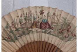 Trade in the port, giant fan, late 18th century