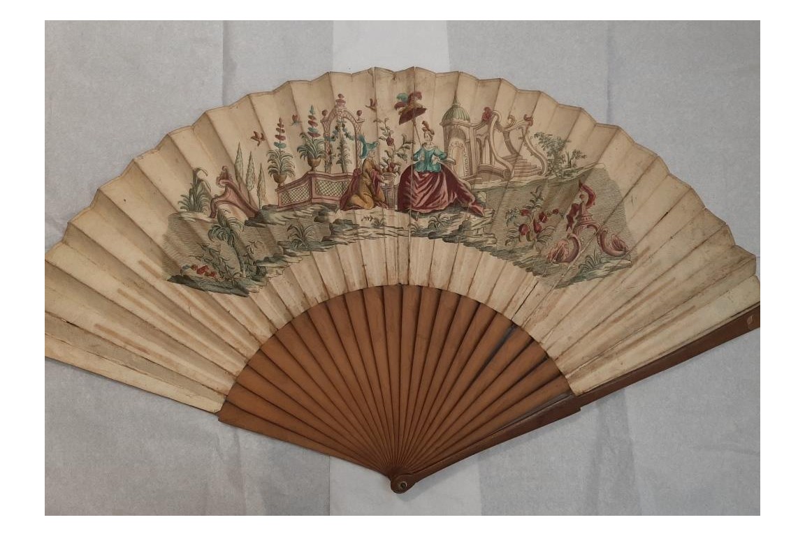 Trade in the port, giant fan, late 18th century