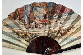 The geographer, late 19th century fan