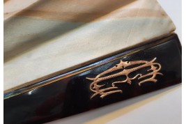 Le géographe, éventail fin XIXème siècle