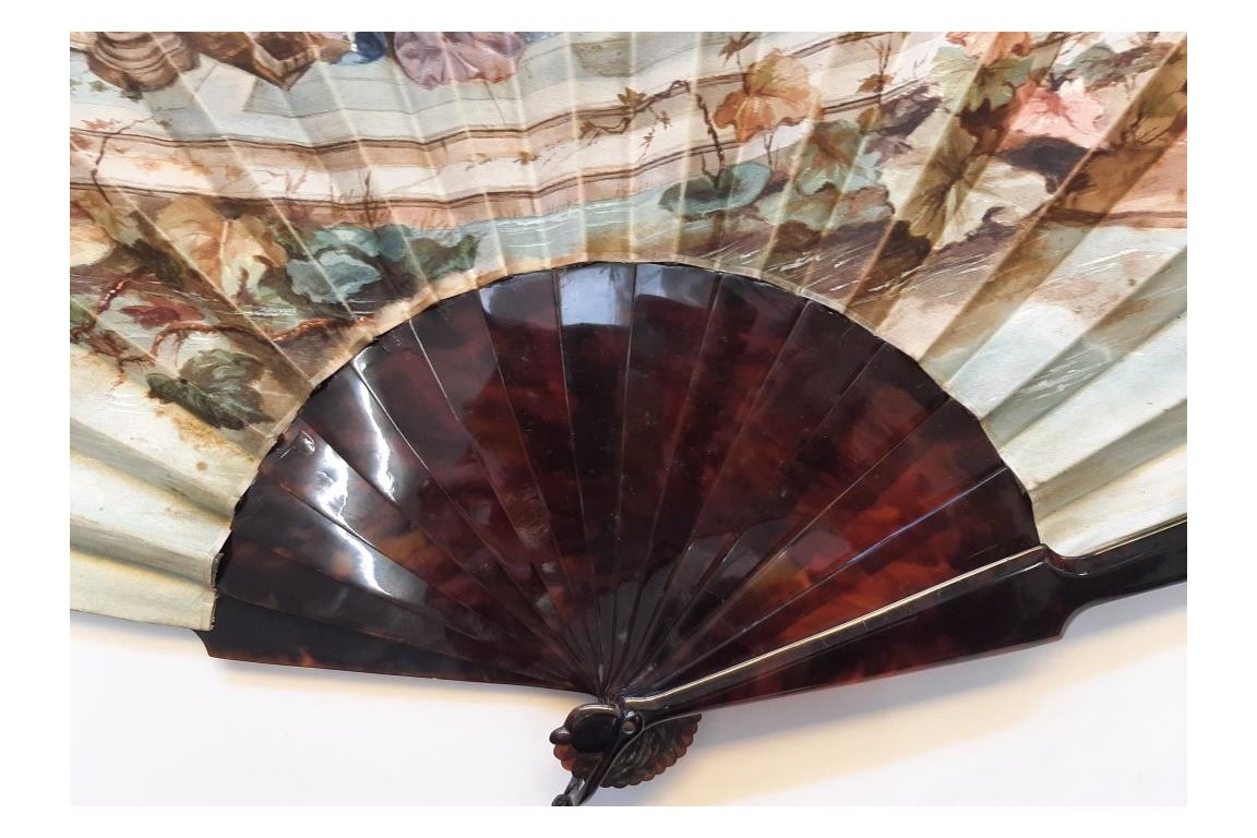 The geographer, late 19th century fan