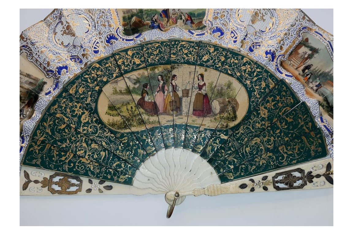 Time travel, fan circa 1850