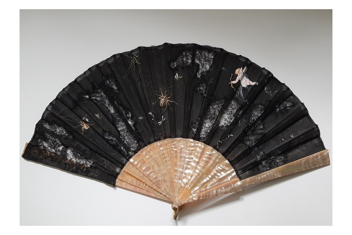 Spiders of love, late 19th cnetury fan