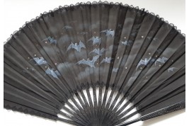 La nuit des chauve-souris, éventail vers 1890-95