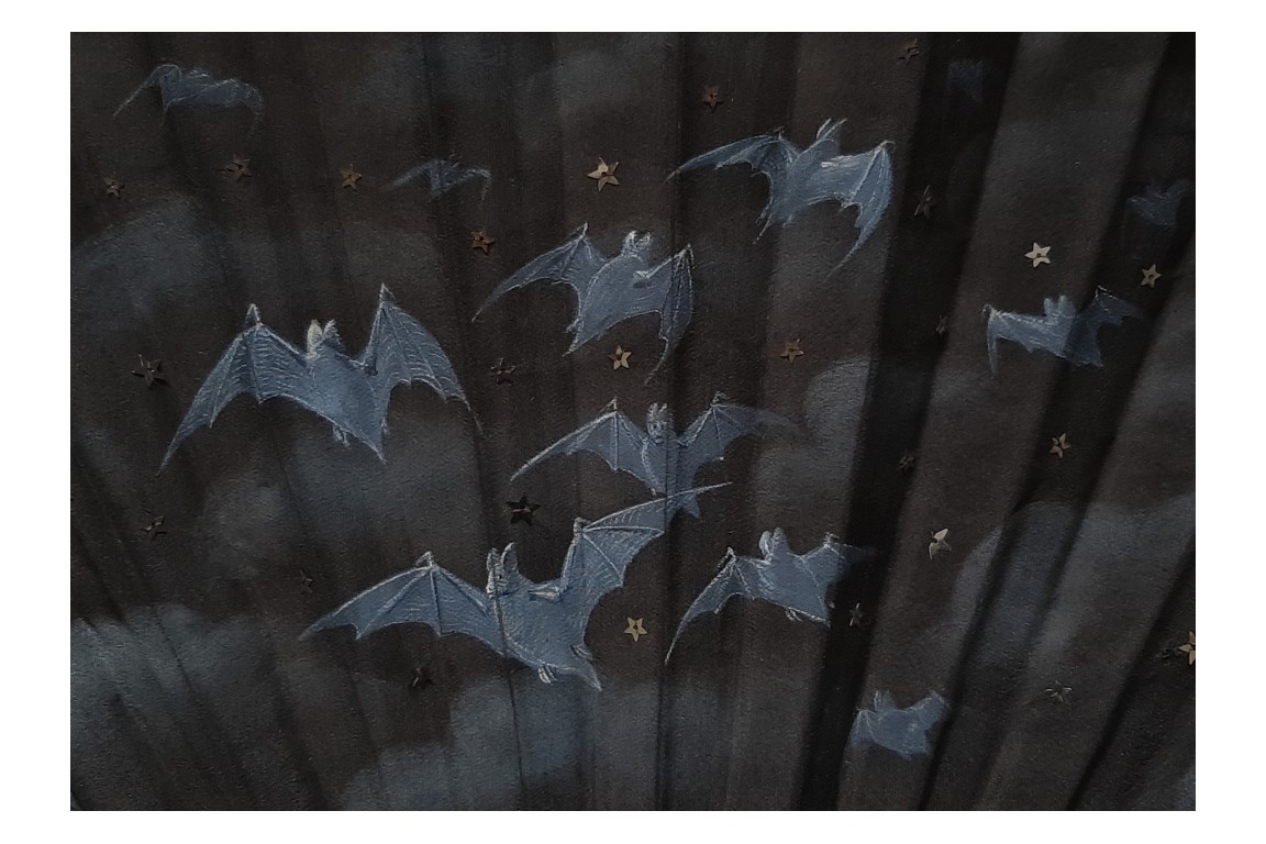 La nuit des chauve-souris, éventail vers 1890-95