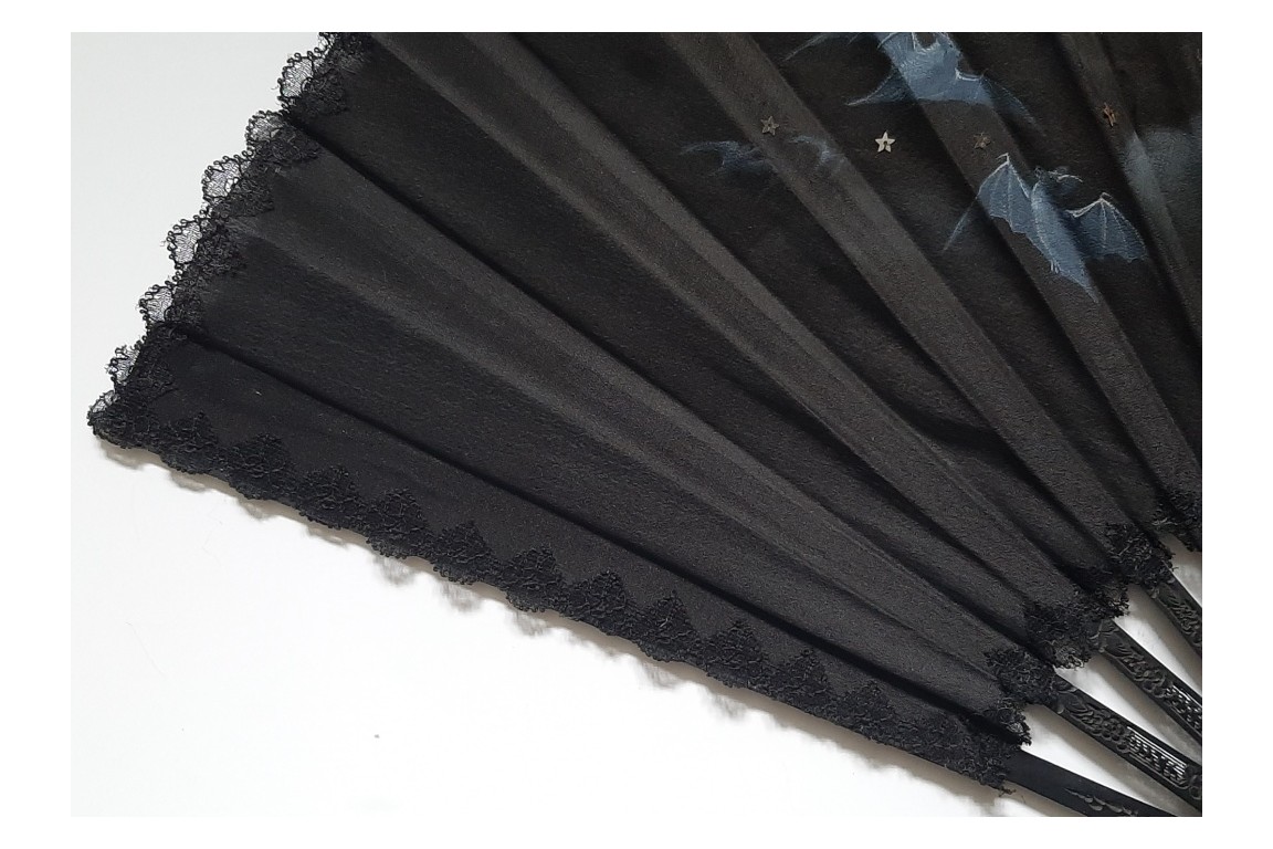 La nuit des chauve-souris, éventail vers 1890-95