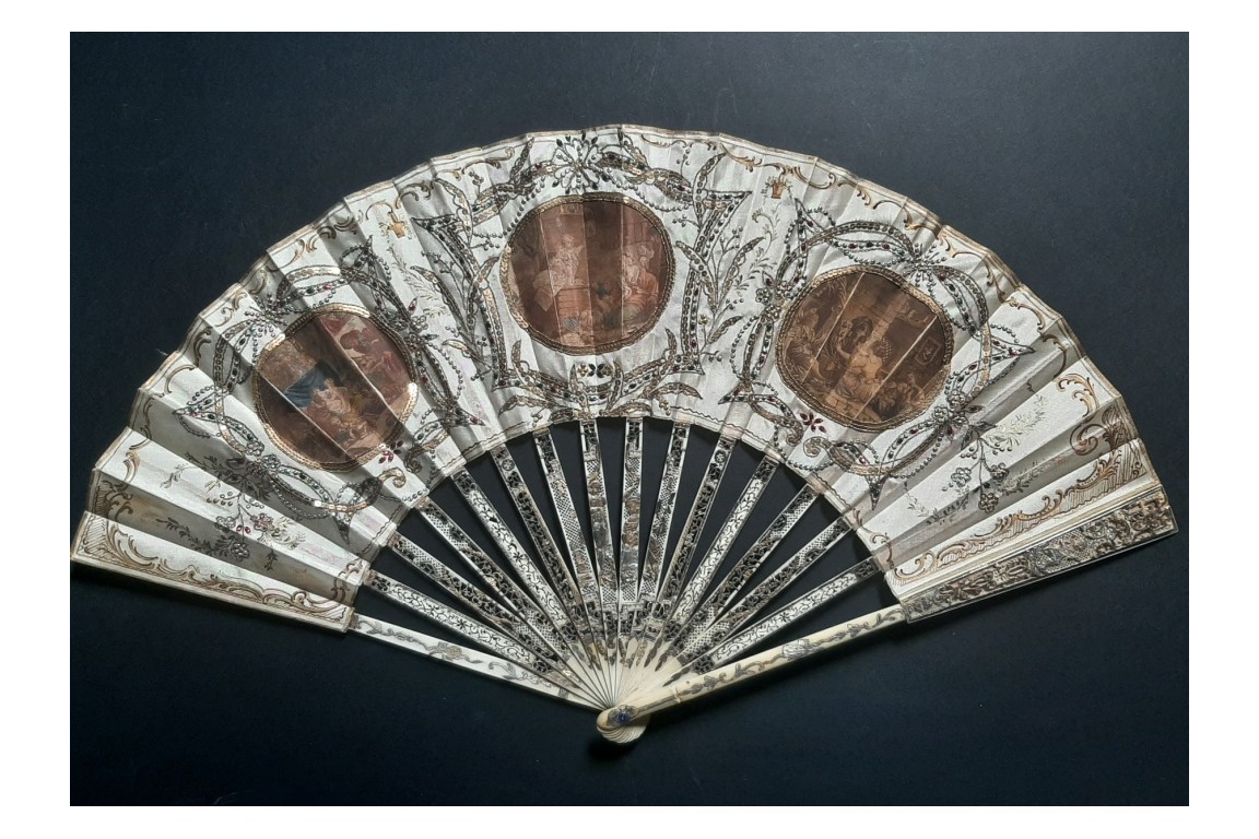 From the toddler to the pig, 19th century fan