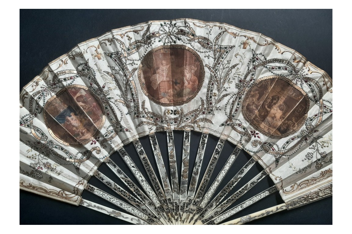 From the toddler to the pig, 19th century fan