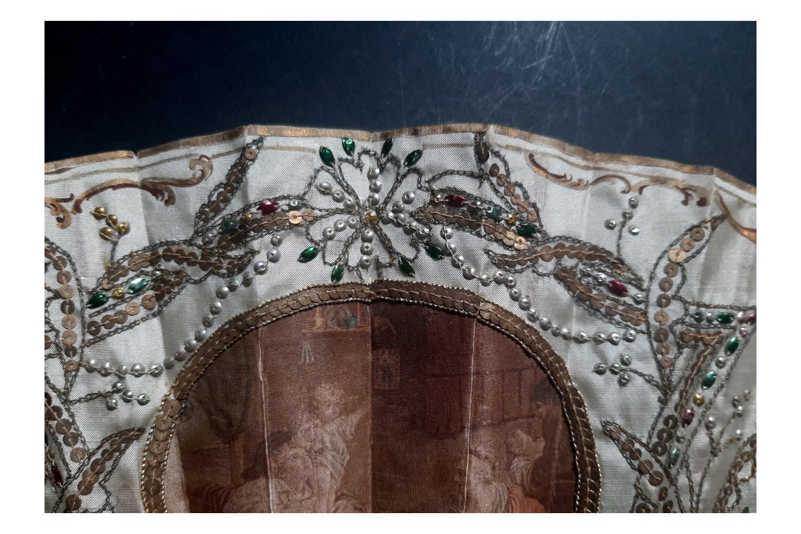 From the toddler to the pig, 19th century fan