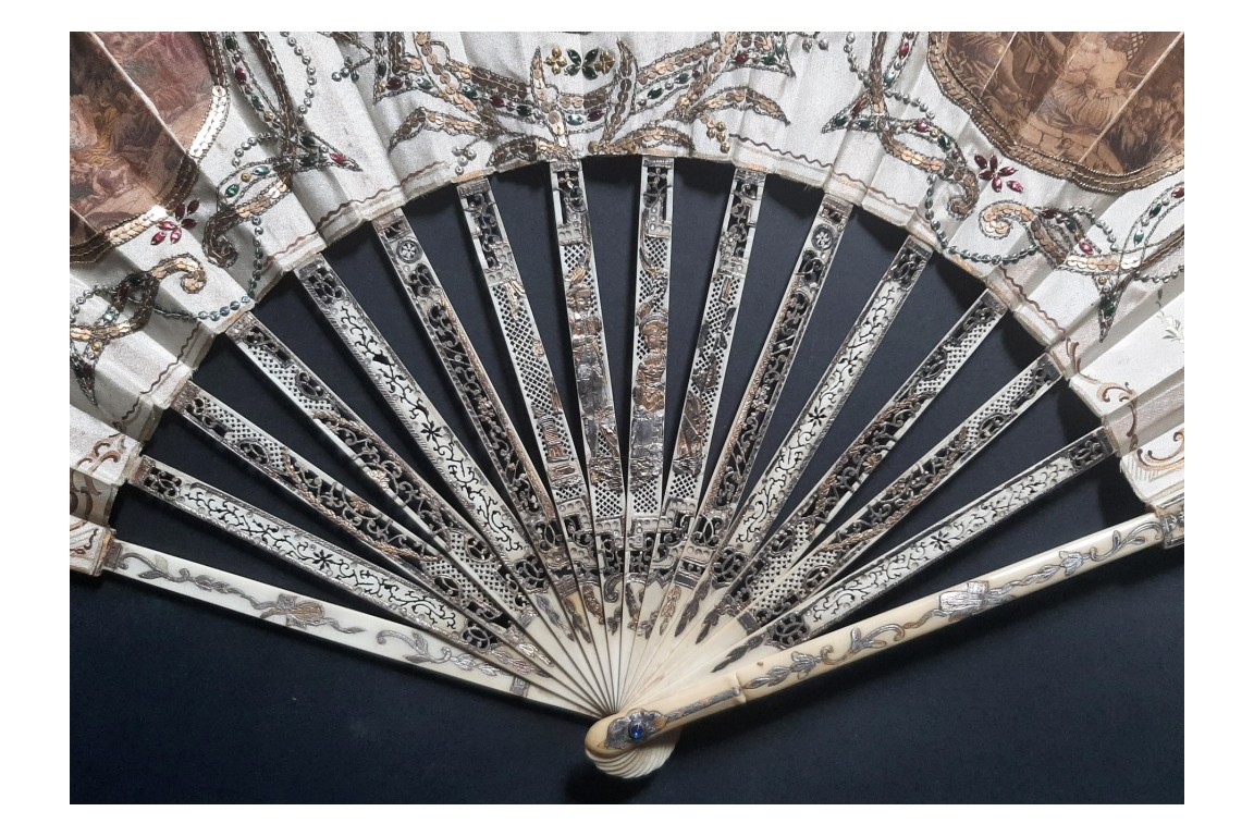 From the toddler to the pig, 19th century fan