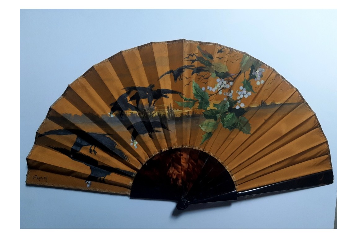 The crows of Fraipont, fan around 1890-95