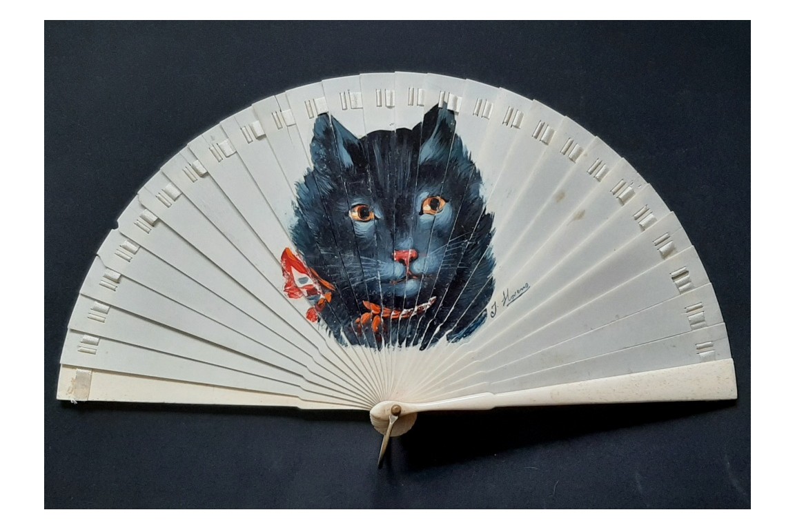 The cat of Hovens, fan circa 1905-10