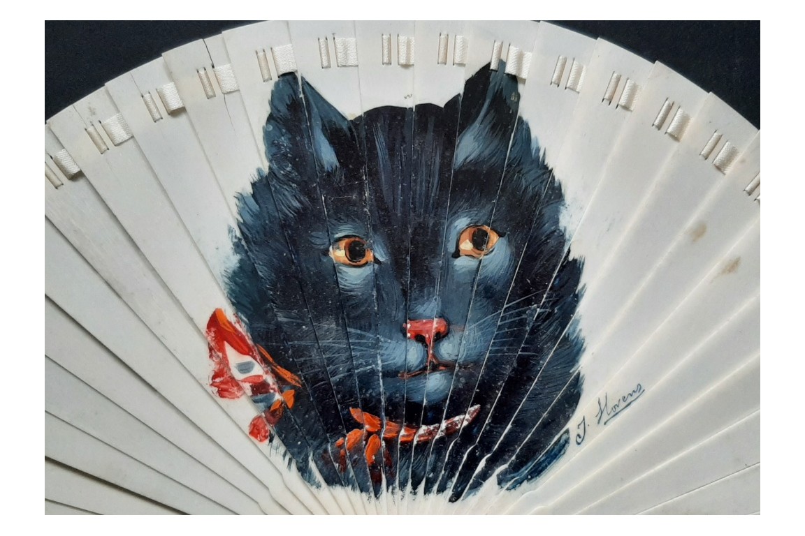 The cat of Hovens, fan circa 1905-10