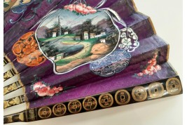 Fenghuang with pearl river, fan Canton, China, 19th century