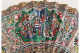 Fenghuang with pearl river, fan Canton, China, 19th century