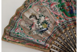Fenghuang with pearl river, fan Canton, China, 19th century