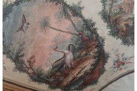 Les oiseaux de Cignaroli, feuille d'éventail 1790