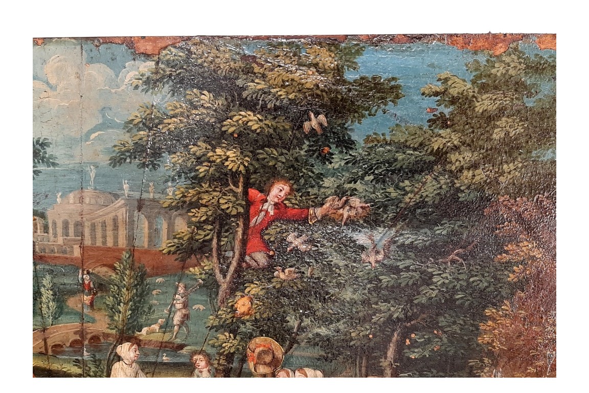 Nourishing Earth, fan leaf, 18th century