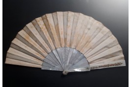 Macaw by Labarre, late 19th century fan