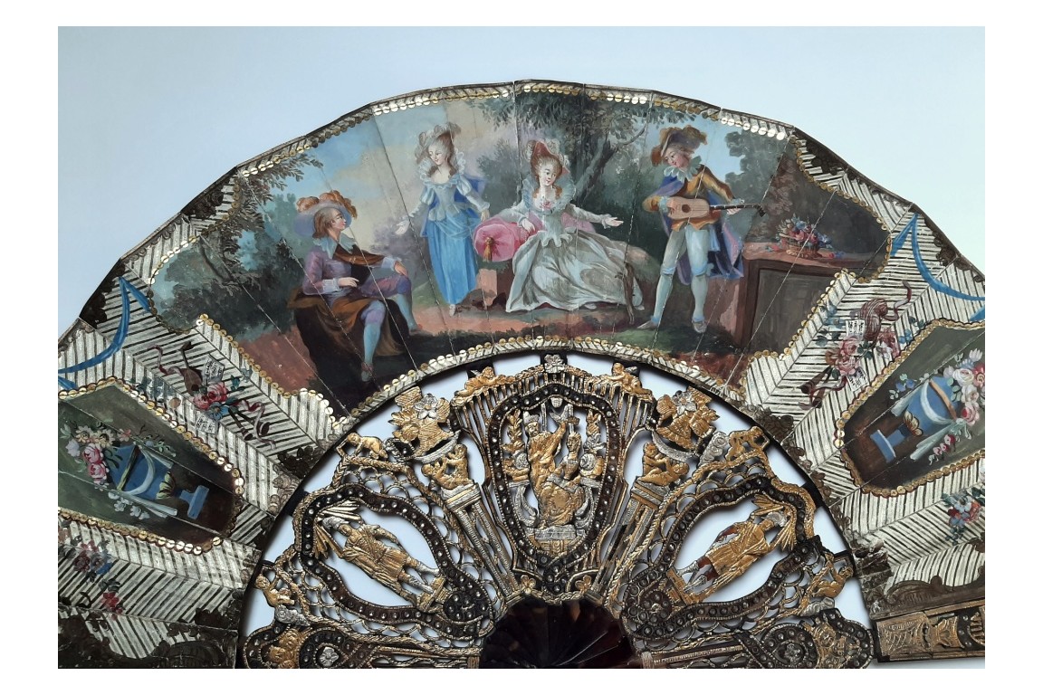 Music for love, fan circa 1770