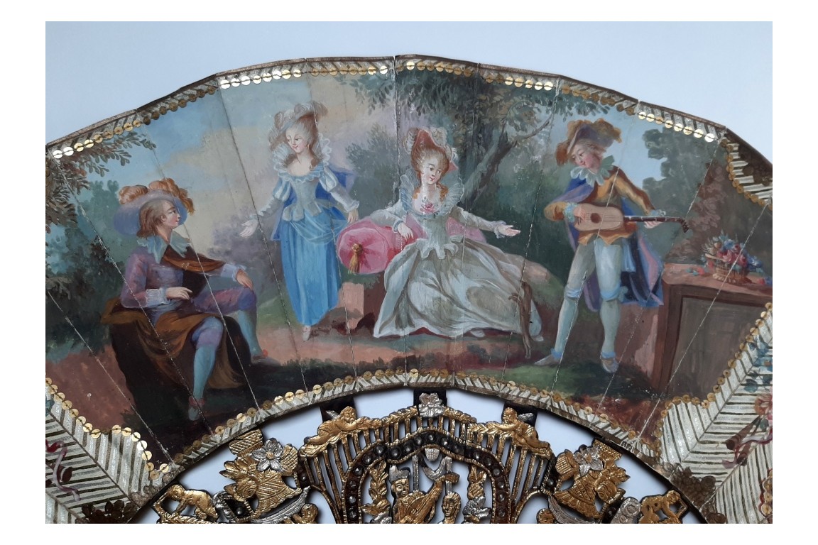 Music for love, fan circa 1770