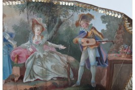 La musique de l'amour, éventail vers 1770