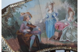 La musique de l'amour, éventail vers 1770