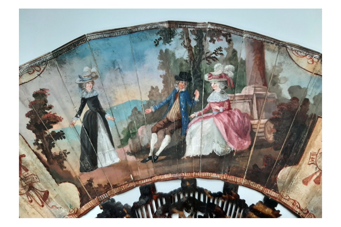 La musique de l'amour, éventail vers 1770