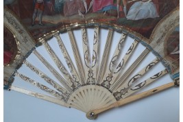 Puppets and the lovers, fan circa 1770-80