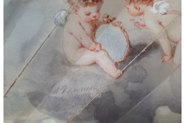 Comedy and Tragedy, fan by Edouard de Beaumont, circa 1865