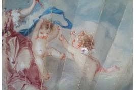 Comedy and Tragedy, fan by Edouard de Beaumont, circa 1865