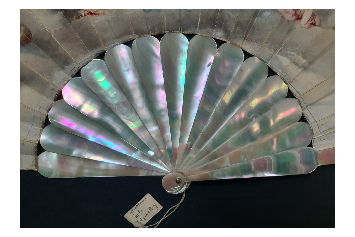 Comedy and Tragedy, fan by Edouard de Beaumont, circa 1865