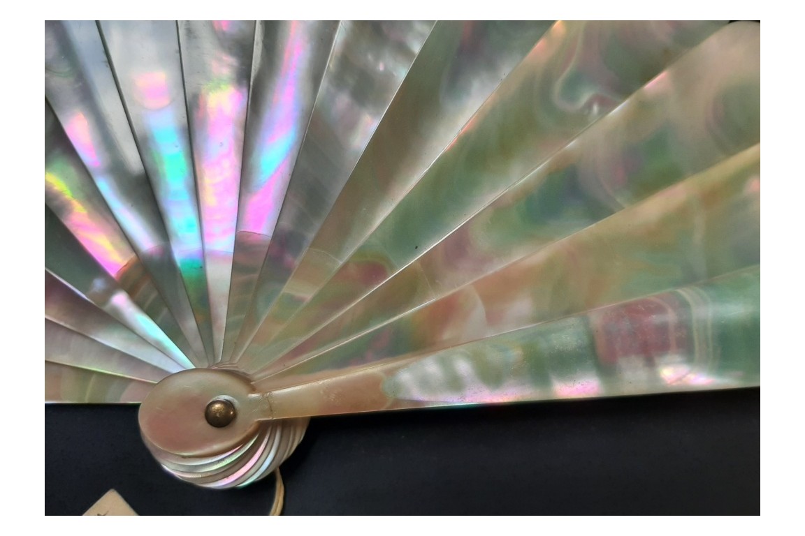 Comedy and Tragedy, fan by Edouard de Beaumont, circa 1865