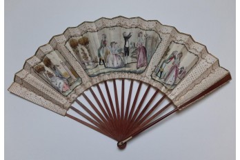 Nina or the woman crazed with love, fan for an opera, 1786-90