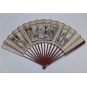 Nina or the woman crazed with love, fan for an opera, 1786-90