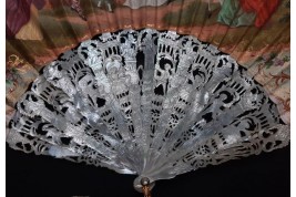 Spanish dance, fan circa 1860