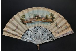 Spanish dance, fan circa 1860