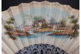 Spanish dance, fan circa 1860