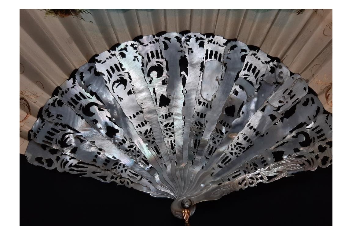 Spanish dance, fan circa 1860