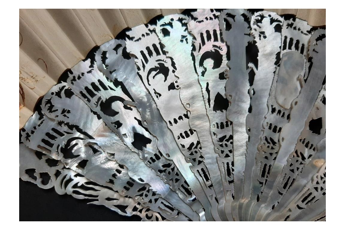 Spanish dance, fan circa 1860